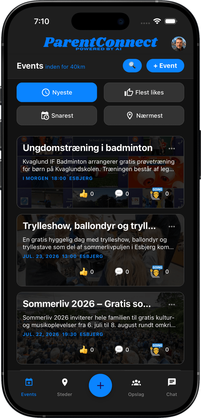 Skærmen Events